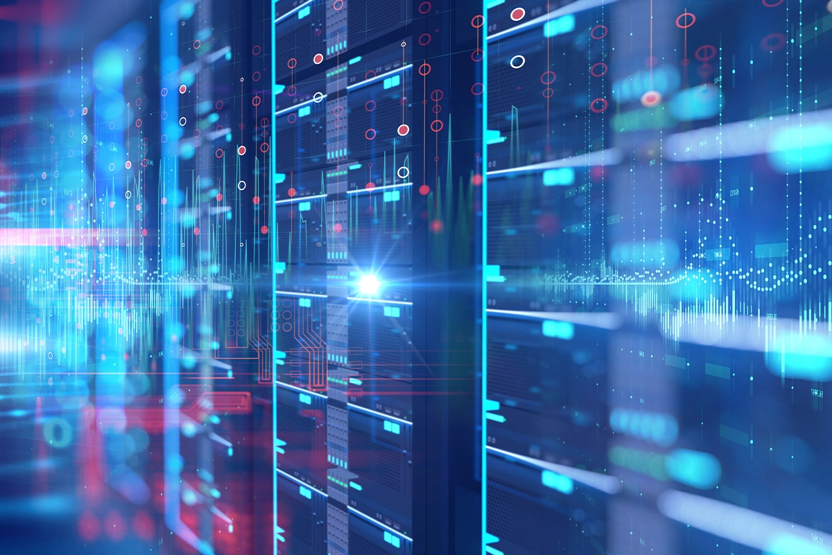 futuristic looking image showing data